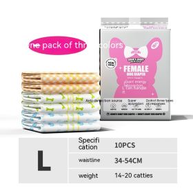 Disposable Female Dog Urinary Diaper Physiological Pants (Option: Female dog upgrade-L)