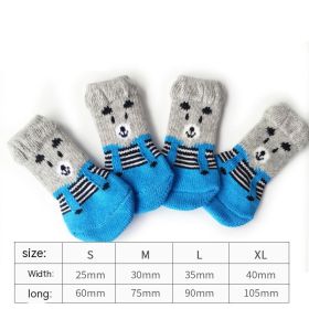 Dog Socks Booties Cat Shoes Anti-scratch (Option: Bear-M)