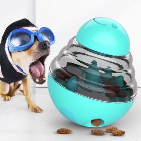 Leakage Food Feeder Tumbler Ball Balance Car Dog Toy (Option: Lake Blue Tumbler)
